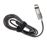 Générique Verrou Rapide en Ordinateur pour Alliage Zinc Portable de USB Rotation à 360 Degrés et Sécurité Accessoire Informatique Noir Patch en Éponge Protection Renforcée