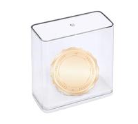 Générique Versatile Display Case - Clear Display Box | Dust Resistant Organizer with Transparent Cover, Badge Holder with Clear Lid, Collector Case, Showcasing Box for Shelf Exhibit Use