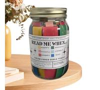 Générique Versets bibliques dans un pot - 67 codes couleurs message dans une bouteille faite à la main | Cadeaux d'art chrétien uniques, cadeaux pratiques pour remonter le moral des amis.