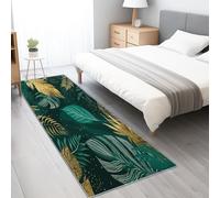 Générique Vert Tapis Couloir Lavable en Machine Tapis de Passage Cuisine Tapis Couloir Long 60 x 120 cm Doux Feuillage Tropical Luxueux Descente de Lit AntidéRapant Decoration Chambrel Mangerd