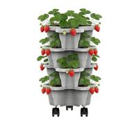 Générique Vertical Planter Tower - Tackable Garden Planters with Wheels and Tools Plant Pots for Strawberry Herb Flower, Strawberry Flower Pots Tower,for Yard Farm Patio Balcony Lawn Home Apartment