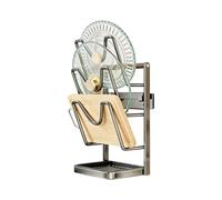 Générique Vertical Spoon Drying Shelf,with Drip Tray Stainless Pan Cover Organizer,for Dish Plate Cutting Board Cookware Kitchen Baking Home Pantry Counter Restaurant