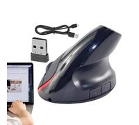 Générique Vertical Wireless, Ergonomic Computer with High Precision Sensor, Rechargeable Handheld, Perfect for PC, Laptop, Desktop, Reduces Muscle Strain, Ideal for Office, Study,