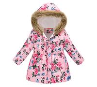 Générique Veste 3 en 1 Polyvalente pour Fille Manteau Hiver Imperméable et Coupe-Vent avec Doublure Polaire Amovible - Veste de Pluie Chaude ou Veste Légère Saisonnier