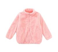 Générique Veste à capuche en polaire pour bébés flanelle légère doux mi saison zippé Temps Libre Outdoor Basic Sweats Confortable, coupe ajustée, quotidien Bebe Fille Veste Polaire Dessin Animé