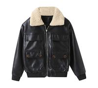 Générique Veste à capuche en polaire pour bébés flanelle légère doux mi saison zippé Temps Libre Outdoor Basic Sweats sportif idéal pour école et loisirs Veste polaire unie à fermeture éclair