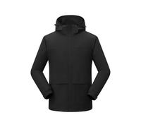 Générique Veste a Capuche Homme mi Saison Coupe Vent Couleur Unie Vestes Slim Fit Blouson Décontractée Jacket Minimaliste Bombers Mes Commandes Passées Noir XXL