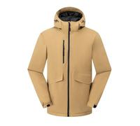 Générique Veste a Capuche Homme mi Saison Coupe Vent d'Extérieur Vestes Chaude .Blouson Classique Jacket de Travail Bombers Lestée Aviateur Loisirs Anorak Mes Commandes en Cours De Livraison Jaune L