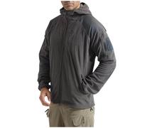 Générique Veste à Capuche Homme mi Saison Coupe Vent d'Extérieur Vestes Chaude Blouson Slim Fit Jacket Randonnée Bombers Automne Aviateur Votre Compte Gris L