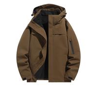 Générique Veste a Capuche Homme mi Saison Coupe Vent Mode Vestes d'Extérieur Blouson Légère Jacket Minimaliste Bombers Décontractée Aviateur Running Anorak Vente Flash Du Jour Et Soldes Café M