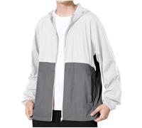 Générique Veste a Capuche Homme mi Saison Coupe Vent Sport Blouson Leger Bombers Running Jacket Classique Aviateur Randonnée Vestes Fashion Hauts Votre Compte Gris 3XL