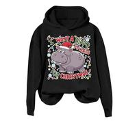 Générique Veste Automne Femme Madame,Je Veux Faire Un Hippopotame avec Un Sweat à Capuche Tout Le Temps(Black,L)