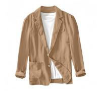 Générique Veste Blazer Homme, Veste Blazer Décontractée pour Homme, Col Rabattu, Veste De Costume Deux Boutons, Coupe Ample, Style Sport, Idéale pour L'Été Et Les Activités De Plein Air. Él