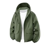 Générique Veste blouson pour homme,Casual Outdoor Coupe-Vent Coupe Vent Leger Couleur Unie De Travail Hommes Demi-Saison Vestes Et ImperméAble la saison printemps,automne