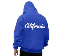 Générique Veste Capuche Homme Hommes De Base Manche Longue Sweatshirts Sweat A Homme Zippé Blanc Knit Crew Neck Noos Pull Top Classique Vintage Casual Col Montant Travail (Bleu,XXL)