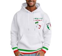 Générique Veste Capuche Homme Long Sleeve Sweatshirt Homme Sweat A Zippé Mélange De Coton Pull Ras-du-Cou Torsadé À Manches Longues Respirante avec Vélo Col Roulé Gilet (Blanc,XL)
