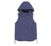 Générique Veste Chat Homme Down Cotton Waistcoat Female Autumn And Winter Shoulders Stand Up Collar Short Of Jacket Hundred Cotton Vest Coat Gilet Capuche Pour Homme (Purple, XXXXL)