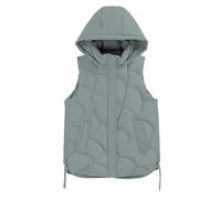 Générique Veste Chat Homme Down Cotton Waistcoat Female Autumn And Winter Shoulders Stand Up Collar Short Of Jacket Hundred Cotton Vest Coat Gilet Capuche Pour Homme (Green, XXL)