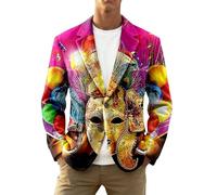 Générique Veste Costume Disco Homme,Veste en Velours CôTelé à Paillettes Et Imprimé Sequins, IdéAle pour Les SoiréEs en BoîTe De Nuit Et Les Occasions Formelles (4XL)