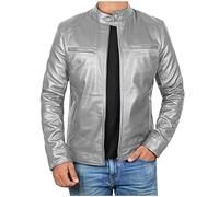 Générique Veste Cuir Homme mi Saison Vestes Décontractée Bombers Couleur Unie Aviateur Slim Fit Jacket Légère Respirant Coat d'Extérieur Vetement Votre Compte Argent M
