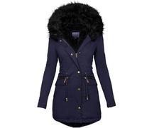 Générique Veste Femme Longue Running Veste Blouson Doudoune Manteau Camel Ski Matelassé Doudoune Longue Hiver Chaude Anti-pluie Chaud Hiver Impermeable Capuche Randonnée Parka Kaki Femme L