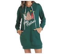 Générique Veste Femme Sweat À Capuche Noel Nouveau Sweat à Capuche Femme Manches Longues imprimé thème Festif Confortable Mode détendue