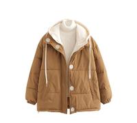 Générique Veste Homme Hiver Doudoune à Capuche Extérieure Parka Chaud Épais Manche Longue Manteau Classique Décontracté Confortable Blousons Épaissir Thermique Mes Commandes Passées Kaki XL