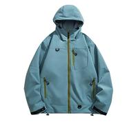 Générique Veste Homme Hiver Doudoune Doux à Capuche Parka Chaud Épais Manche Longue Manteau Classique Décontracté Confortable Blousons Épaissir Thermique Mes Commandes Passées Bleu clair L