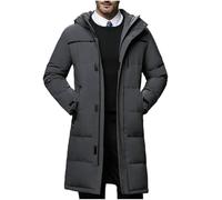Générique Veste Homme Hiver Manteau à Capuche Coton Blousons Chaud Épais Manche Longue Doudoune Épaissir Thermique Classique Parka Décontracté Confortable Votre Compte Gris XXL