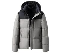 Générique Veste Homme Hiver Parka avec Fermeture Éclair Extérieure Manteau Chaud Épais Manche Longue Blousons Thermique Classique Décontracté Doudoune Confortable Épaissir Votre Compte Argent 4XL