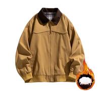 Générique Veste Homme Hiver Parka Matelassée à Capuche Manteau Chaud Épais Manche Longue Blousons Thermique Classique Décontracté Doudoune Confortable Épaissir Mes Commandes en Cours De Kaki L