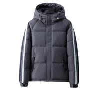 Générique Veste Homme Hiver Parka Mode Respirant Manteau Chaud Épais Manche Longue Blousons Décontracté Confortable Doudoune Épaissir Thermique Classique Mes Commandes en Cours De Livraison Gris 4XL