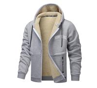 Générique Veste Homme Hiver Parka - Sweat à Capuche Polaire Avec Imprimé Lettre Veste Chaude Et Confortable Pour Toutes Les Saisons Design DéContracté Et Tendance IdéAl Pour Les ActivitéS.