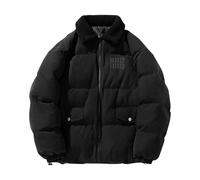 Générique Veste Homme Hiver Parka Vintage Mode Manteau Chaud Épais Manche Longue Blousons Thermique Classique Décontracté Doudoune Confortable Épaissir Mes Commandes Passées Noir M