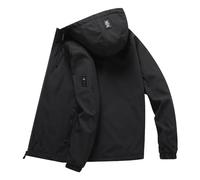 Générique Veste homme hiver Veste de Travail Softshell Extérieur Coupe-vent pour Hommes Manteau d'extérieur Veste imperméable homme Para Hombres Plus Chaud (Noir, M)