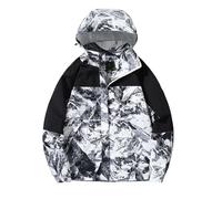 Générique Veste Homme Mi Saison Chic Décontracté Manteaux Capuche Zippé Col Mao Blousons Dernières Vestes Premium Coupe Vent Grande Taille Couleur Unie Jacket Blanc XXL