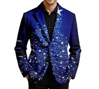 Générique Veste Homme Noël Velours Côtelé Blazer Deux Boutons Cintrée Sport Manteau Costume Décontracté Pardessus Tailleur Chic Blouson Soirée Élégante Caban Automne Hiver Casual Mode