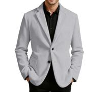 Générique Veste Homme Velours Côtelé Blazer Sport Deux Boutons Cintrée Casual Manteau Tailleur Décontracté Blouson Costume Chic Gilet Soirée Élégante Vestes Bureau Automne Hiver Mode