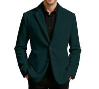 Générique Veste Homme Velours Côtelé Blazer Sport Deux Boutons Cintrée Casual Manteau Tailleur Décontracté Blouson Costume Chic Gilet Soirée Élégante Vestes Bureau Automne Hiver Mode