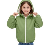 Générique Veste Imperméable pour Enfant Mignons Veste Imperméable Zippée à Capuche Poche Avant Vêtements de Pluie Coupe Vent Légère Manteau Veste de Pluie Pour Enfants Poncho de Pluie Fille Enfant