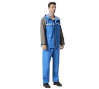 Générique Veste imperméable technique pour femmes avec capuche large et bandes réfléchissantes - Idéale pour randonnée cyclisme et aventure en plein air (Sky Blue, L)