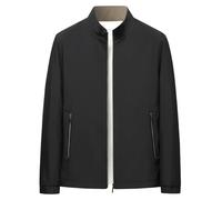 Générique Veste Legere Homme, Veste d'aviation européenne pour Hommes Coupe Ample et décontractée Cardigan léger Tendance avec Fermeture éclair Confortable pour Un Style Quotidien