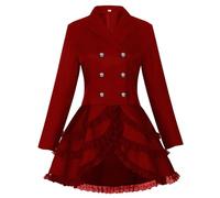 Générique Veste Longue Gothique Homme Queue De Pie Vintage Veste Steampunk Victaren Manteau Medieval Renaissance Frac Redingote Deguisement Adulte Homme Cosplay Tenue De Festival