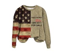 Générique Veste Molleton Femme Capuche Sweat Camouflage Sweat à Capuche à Manches Longues et col Rond pour Femme,Haut imprimé,Les Enfants de Dieu ne sont Pas Pull Travail Jogging (Coffee,XXL)