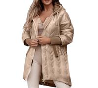 Générique Veste patchwork ample à manches longues et capuche pour femme