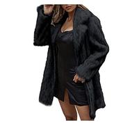 Générique Veste Polaire Femme Fille Chaude Fuzzy Open Front Cardigan Coat Vestes d'hiver en fourrure artificielle pour femmes