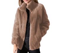 Générique Veste Polaire Femme Sportswear Marron À Capuche Élégant Doux Pull Long Grande Taille Chaud Original Rouge Sweat a Avec Gilet Sport Hoodie