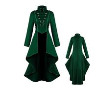 Générique Veste queue-de-pie pour femme Trench Vintage Médiéval Uniforme De