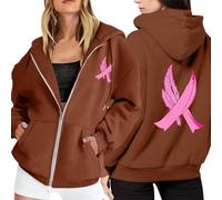 Générique Veste Rose Femme Sweat Plaid Sweats À Capuche Garçon Gilet Polaire Shirt Zippé Pull Octobre Décoration Enfant Sweatshirt Bannière sans Garcon 14 Ans Tee-Shirt Oversize