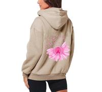Générique Veste Rosevetement Femme Automne Sweats À Capuche Sweat Plaid Sport Polaire Hiver Chaud Personnalisable a Ruban Rose Pull Octobre Garcon Oversize Bannière 14 Ans Sweatshirt
